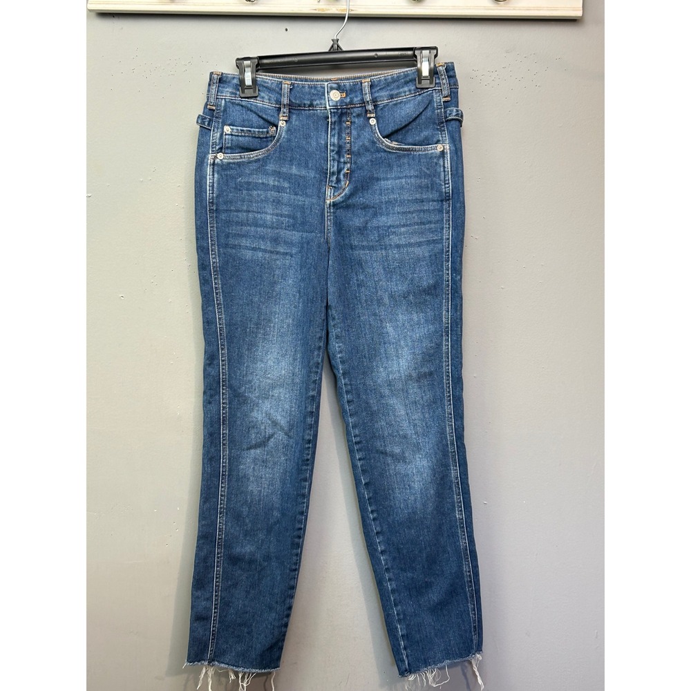 Pilcro and the Letterpress Anthropologie‎ Blue Straight Leg Jeans Size 26 Buckle